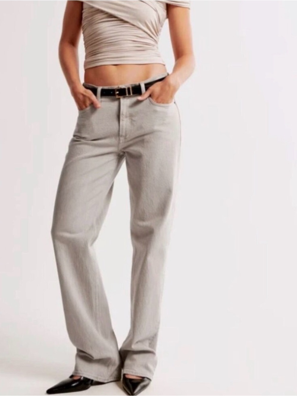 Abercrombie Curve Love Baggy Low Rise Jeans 26 Long